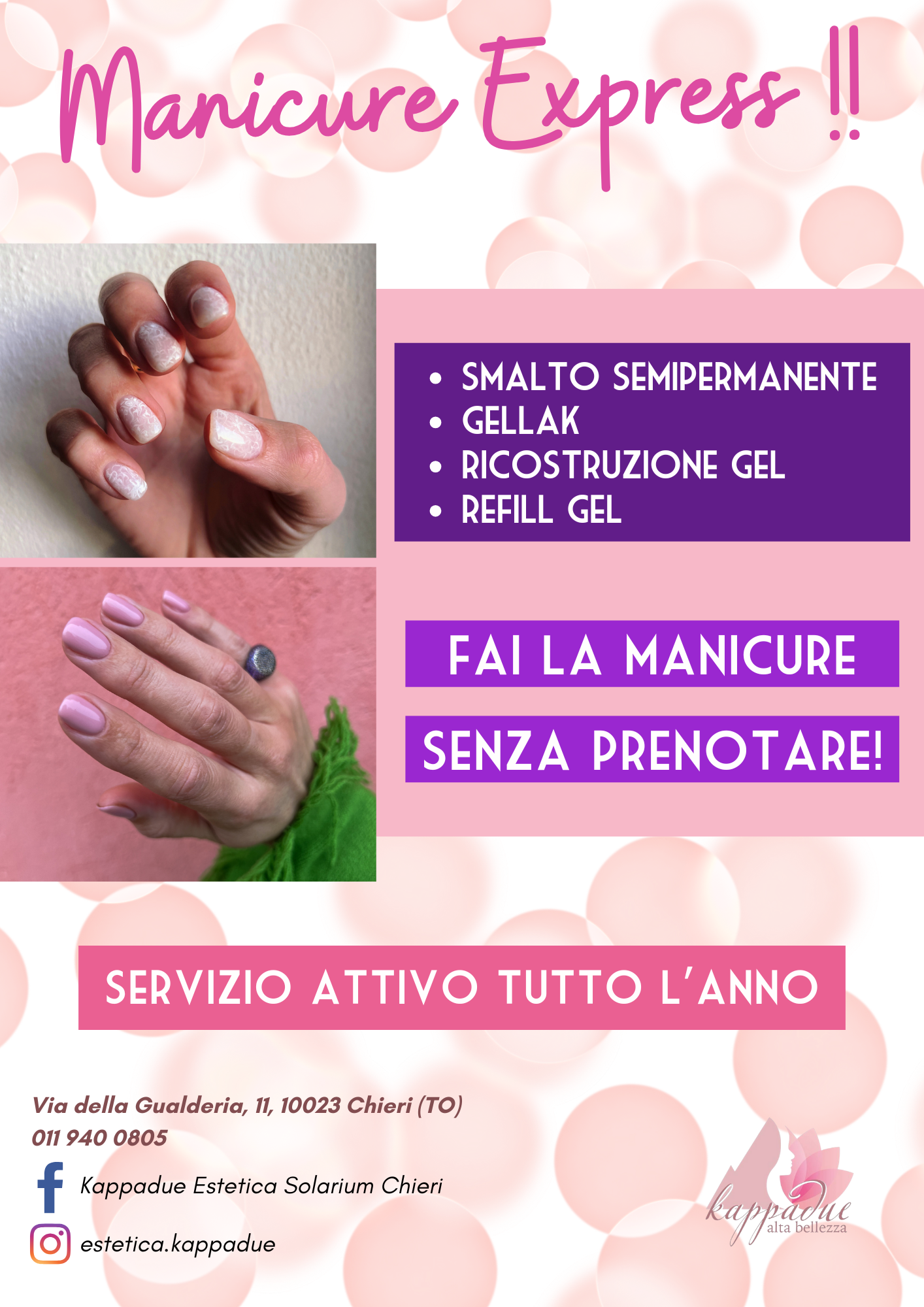 MANICURE SENZA PRENOTAZIONE